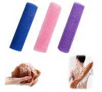 Spugna a rete lunga African Net, scrubber per la schiena per la doccia, salvietta esfoliante per la schiena, salviette per la doccia e scrubber per il corpo per una pelle più liscia