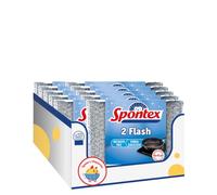 Spugna Abrasiva Delicata per Piatti - Pulizia Senza Graffi - Grigio - Flash x2 - Variazioni 4/6/8/10 Pezzi (10)