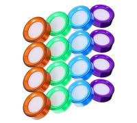 Spugna Bagna Dito Rotonda con Custodia in Plastica | Design Compatto con Ciotola in Spugna, Semplice da Pulire, per Ufficio e Contabilità