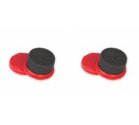 Spugna crema applicatore tascabile, spugnetta lucida scarpe pratica comodo tascabile, per trattamenti di creme lucidi rinnova la scarpa (Rosso)