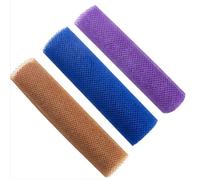 Spugna da bagno esfoliante in rete - Luffa africana per pelle liscia e scrub corpo(Blue purple brown)