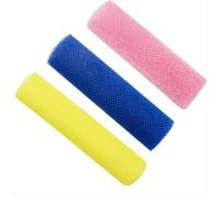 Spugna da bagno esfoliante in rete - Luffa africana per pelle liscia e scrub corpo(Pink yellow blue)