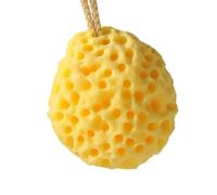 Spugna da bagno gialla brillante per bambini Design facile da impugnare ad asciugatura rapida Accessorio da bagno per il riconoscimento precoce del colore giocattolo per bambini palla da bagno