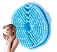 Spugna da bagno in silicone, spazzola morbida per il corpo, manico ergonomico antiscivolo, accessorio multifunzionale per la pulizia della pelle, materiale leggero ad asciugatura rapida per un uso a