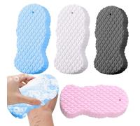 Spugna da bagno per doccia, spugna da bagno per il corpo, 4 pezzi purificatore per la pulizia degli adulti donne ragazze uomini famiglia moglie figlia