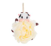 Spugna da Doccia Mucca in Pe Bianca per Bagno Bambini | Giocattolo da Bagno, Bubble Maker, Ultrasoft, per Shower e Ambiente Bagno, Accessorio Bagno