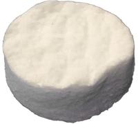 Spugna di lana di ceramica per camino, spugna rotonda in ceramica per caminetto a bioetanolo sicurezza focolare 8,6 x 2,5 cm (10 pezzi)