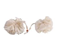 Spugna Doccia Esfoliante in Ramia, 2 Pezzi, Morbida e Rapida | Lavaggio Corpo, Stimolazione Delicata, Asciugatura Veloce, Protegge la Pelle, Beige Naturale Colore Casuale