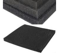 Spugna filtrante per acquario, 50 x 50 x 2 cm, in schiuma nera, per la pulizia dell'acquario, filtrazione biochimica, 15/30/40 PPI(PPI-15 - Grossa)