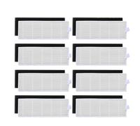 Spugna + filtri, compatibile con ILIFE, filtro HEPA for aspirapolvere robot A4 A4S A6, compatibile con Ecovas, cartuccia for aspirapolvere DN621 DN621 DN620(8pcs)