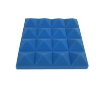 Spugna fonoassorbente 25x25x5cm, Pannelli in schiuma acustica ad alta densità Nero Viola Grigio, Pannelli acustici 1 pz(Blue)