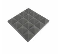 Spugna fonoassorbente 25x25x5cm, Pannelli in schiuma acustica ad alta densità Nero Viola Grigio, Pannelli acustici 1 pz(GRAY)