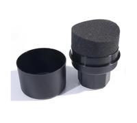 Spugna for lucidatura auto, ceratura, applicatore curvo, for dettagli auto, spugna for cera for pneumatici, spugna in schiuma ad alta densità, compatibile con auto(Black)