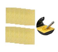 Spugna gialla per pulizia della saldatura, resistente alle alte temperature, per accessori di saldatura elettrici, 10 stencil a matrice