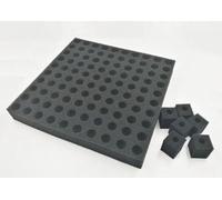 Spugna idroponica generica, 100 pezzi di spugna idroponica per la coltivazione di semi, spugne per l'allevamento di piccoli germogli e piantine (nero)