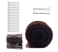 Spugna imbottita per capelli per Updos - Spugna per capelli per Updo Styling con rete per capelli e 70 forcine - Inserto per chignon, accessori per capelli da donna, per matrimoni e uso quotidiano
