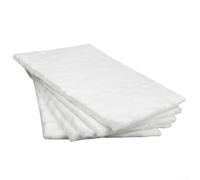 Spugna in fibra di ceramica e cotone per bruciatori a etanolo da interni, 20,3 x 30,5 cm, colore bianco, confezione da 24 (20,3 x 30,5 cm)