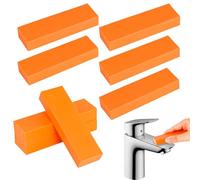 Spugna magica per rimuovere la ruggine, spugna per la pulizia riutilizzabile, spugna per rimuovere la ruggine, spugna per rimuovere calcare, spugna per rimuovere ruggine in acciaio inox per rubinetti