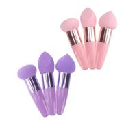 Spugna Make Up Porpora in Lattice, Set da 2 per Blush | Impugnatura Facile, Uso per Highlighter, Lunga Durata, Aiuta a Correggere e Coprire le Imperfezioni