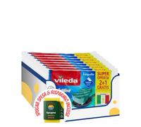 Spugna mille usi onda attiva per superfici delicate e resistenti - Confezione 2+1 pezzi kit con Spugna Brandizzata SPESA & RISPARMIO Inclusa - Variazioni 4/8/12 Pezzi (8)