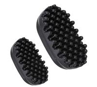 Spugna per capelli ricci, confezione da 2 spazzole nere per capelli afro e ricci, set professionale per styler ritorto, perfetto per uso domestico e salone, include dimensioni grandi e piccole