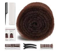 Spugna per capelli Updo | Hair Bumps for VolumeI Insert Maker | Cuscinetti riempitivi per capelli e strumento Updo non rilevabile | Include forcine, forcine per capelli a forma di U, pettine e clip in