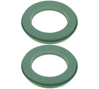 Spugna Per Fiori Ghirlanda di schiuma floreale a ventosa da 2 pezzi | Anello bagnato verde for la disposizione del cofano dell'auto nuziale Base Forniture for fioristi fai-da-te