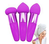 Spugna per fondotinta di - sleek elegant bellezza frullatore ad alta, lightweight, densità 3 pezzi con, manici, Set spugne trucco | Multipurpose Outdoor Indoor Utility durable portable