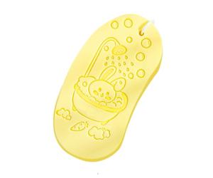 Spugna per il corpo, spugna da bagno esfoliata - strumento di lavaggio riutilizzabile per la pelle amichevole per bambini bambini in gravidanza adatto per l'uso: con una texture 3D a d'ape