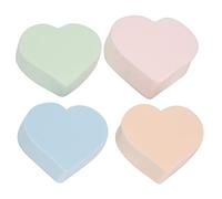Spugna per il Trucco a Forma di Cuore Morbido Set per la Fondazione di Fondazioni e Blush - 4pcs Sponge Blender a Doppio Uso Applicazione Bagnata e Asciutta