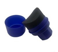 Spugna per la ceretta degli pneumatici dell'auto e spazzola per la pulizia e la pulizia dei pneumatici, design ergonomico per un comfort (piegatura blu)