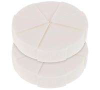 Spugna per Make Up Triangolare in Lattice, 2 Set Portatile per Fondotinta | Forma a Cuneo Angoli Precisi, Area Piatta Ampia, Bianco, per Ritocchi Quotidiani fuori Casa