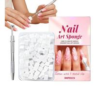 Spugna per manicure - 100 spugne per unghie per , applicatori di bellezza morbidi | Strumento per unghie sfumate, tamponi per miscelare lo smalto, forniture per unghie in schiuma | Materiale ad