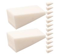 Spugna per Nail Art Sfumata Cosmetica 20 Pezzi Bianca | Morbida ed Elastica, Uso per Unghie e Make-up, Confezione da Venti, Adatta Donne e Ragazze