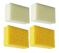 Spugna per Pittura in Ceramica per Ragazzo Ragazza 4 Pezzi Rettangolare | Sponge in Materiale Morbido, Assorbe Acqua e Si Pulisce Facilmente, per Laboratori Creativi e Lavori DIY