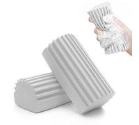 Spugna per Pulizia Umida Spolverino, Magico Damp Clean Duster Sponge Spugna Riutilizzabile per La Pulizia per Tende di Pulizia Domestica Duster, Vetro, Basamenti, Specchi, Finestra (2pz Grigio)