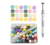 Spugna per unghie a 4 artigli, con 100 mini spugne sostituibili per nail art, strumenti per nail art, accessori per unghie (100 spugne colorate con custodia + 1 penna)