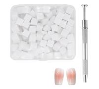 Spugna Per Unghie - Spugne Per Unghie Da 200 Pezzi Con Penna Afferrante, Spugna Per Lucidare Arte Manicure, Delicata Senza Lasciare Residui Per Amici Mamma Fidanzata Famiglia Moglie Donne Adatte Per S