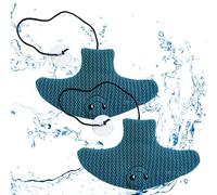 Spugna per vasca idromassaggio, 2 pezzi assorbi schiuma per vasca idromassaggio, simpatiche spugne per pesci volanti raccogli schiuma, accessori per la pulizia assorbente olio lavabile riutilizzabile