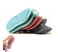 Spugna Piatti lavabile Cucina AntiGraffio Spugna Abrasiva, 6 Pezzi Spugne Cucina, Spugna da Cucina Lavabile Con 2X Extra Resistente Spugna Anti Grasso Fibra e microfibra per Posate/Cucina/Bagno