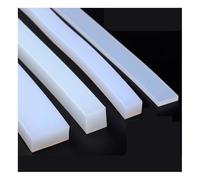 spugna quadrata solida, Guarnizione in gomma siliconica, barra di tenuta, bianca, 1 metro, diverse misure(5x20mm)
