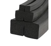 spugna quadrata solida, Striscia di guarnizione in gomma EPDM schiumogena, striscia quadrata in spugna, dimensioni multiple, nera, 5 m, 1 confezione(5x5mm)