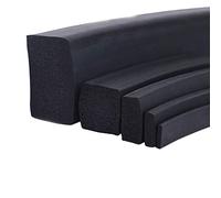 spugna quadrata solida, Striscia sigillante in schiuma di gomma EPDM da 1 metro for mobili e finestre, nera, diverse misure(20mm x 25mm)