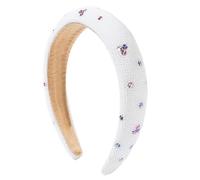 Spugna Temperamento Accessori per capelli a sei punte stella intarsiata diamante bambino respiro fascia fascia ragazza, viola perla