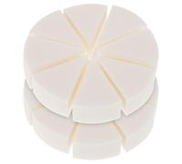 Spugne a cuneo in lattice bianco 2 set | Per fondotinta e primer viso, applicazione uniforme e , per ritocchi su zone piccole e uso quotidiano