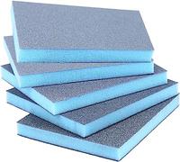 spugne abrasive, carta vetrata asciutta e bagnata, Spugna abrasiva riutilizzabile, blocchi di spugna, grana 10 pezzi, blu, 1,2 x 9,7 x 12 cm(600Grit)
