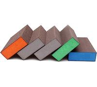 Spugne abrasive, Sabbia riutilizzabile in 5 pezzi. Set di spugne for lucidatura metalli in legno, grana 60-220. Portatile lavabile(220grit)