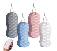 Spugne da Bagno per la Doccia 4 Pezzi Pouf Detergente Esfoliante Per La