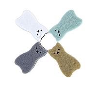 Spugne da cucina antigraffio multiuso resistenti per piatti, pentole e padelle, spugna a tre strati a forma di gatto (confezione da 4) (gatto)