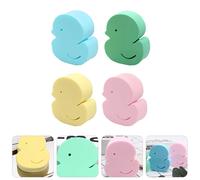 Spugne da doccia a forma di cartone animato da 4 pezzi, per neonati